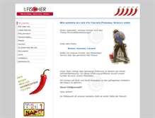Tablet Screenshot of fischerpersonalservice.de